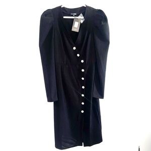 Fashion Nova - Midi Dress - Black - Size L